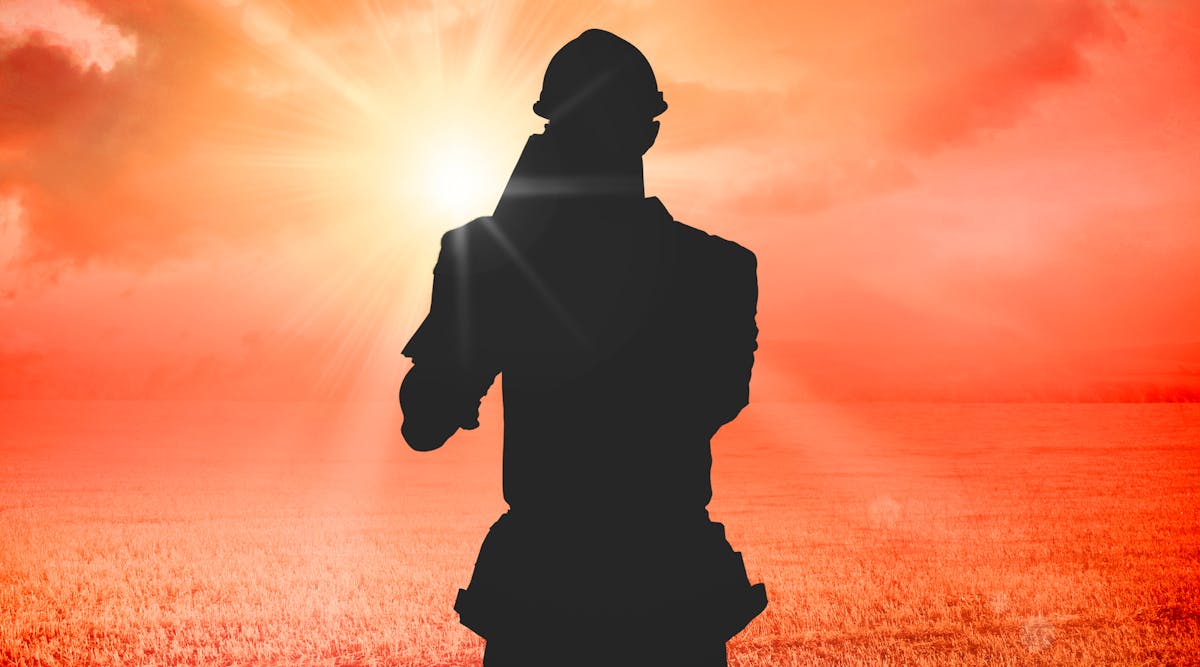 Construction Worker Under The Sun