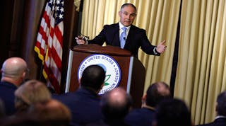 EPA Administrator Scott Pruitt addressing EPA employees on Feb. 21.