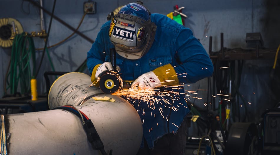 Welder In Fab Shop